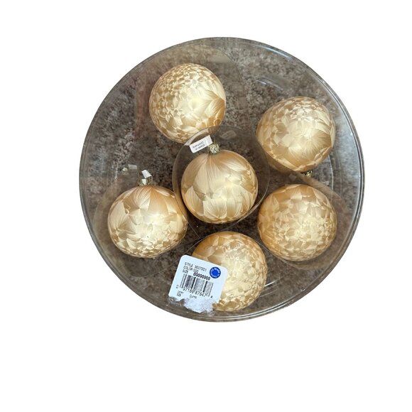 Vintage Gold German Christmas Tree Ornaments Unique Holiday Decorations - Picture 3 of 4